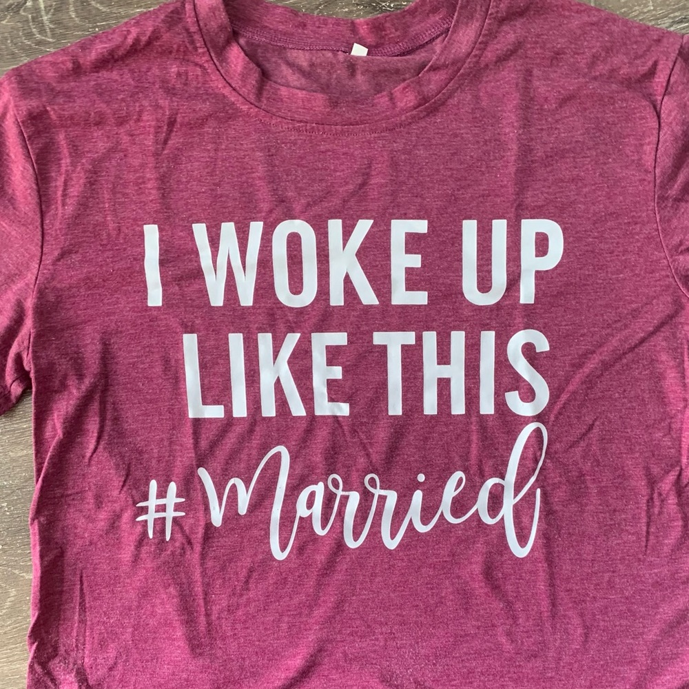 Cute “MARRIED” T-shirt!